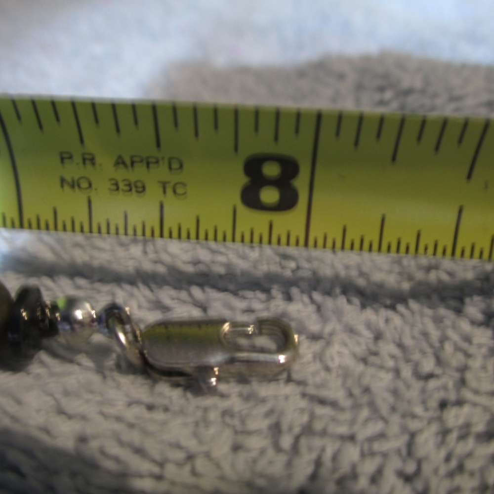 Vintage 8 Inch Rough Green Stones Bracelet - Picture 4 of 4